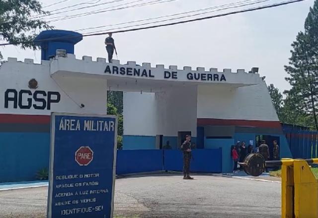 20 militares são suspeitos de envolvimento em furto de metralhadoras em SP