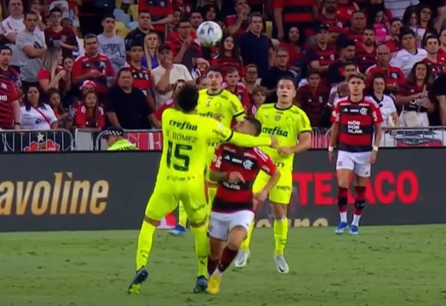 Flamengo x Palmeiras: CBF divulga áudio do VAR em expulsão de Gustavo Gómez