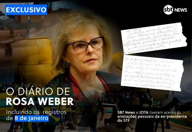 Exclusivo: SBT News e JOTA revelam os diários de Rosa Weber sobre o 8 de janeiro