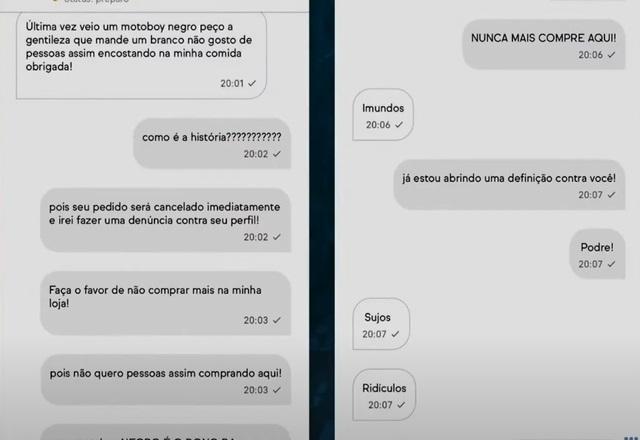 Cliente racista pede "motoboy branco" após entrega