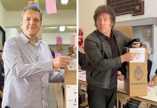 Eleição na Argentina: Massa e Milei já votaram; resultado deve sair neste domingo