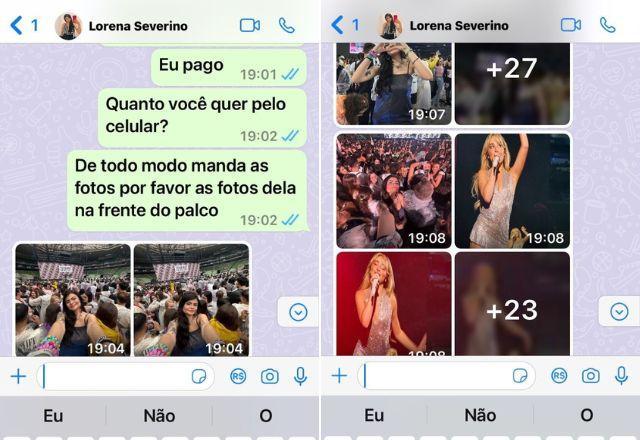 Fã de Taylor Swift tem celular roubado, pede fotos do show e ladrão envia