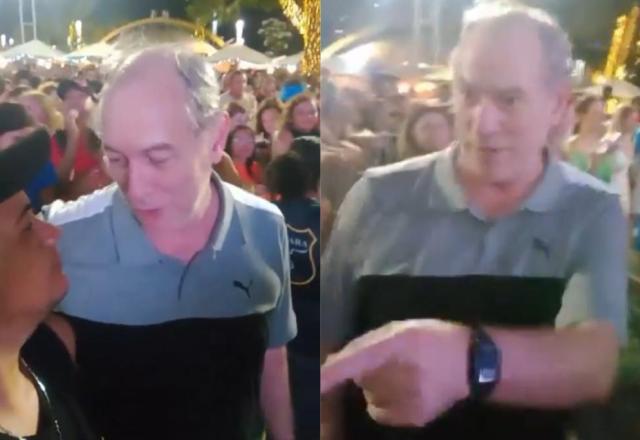 Ciro Gomes dá tapa no rosto de homem após ser chamado de "bandido"