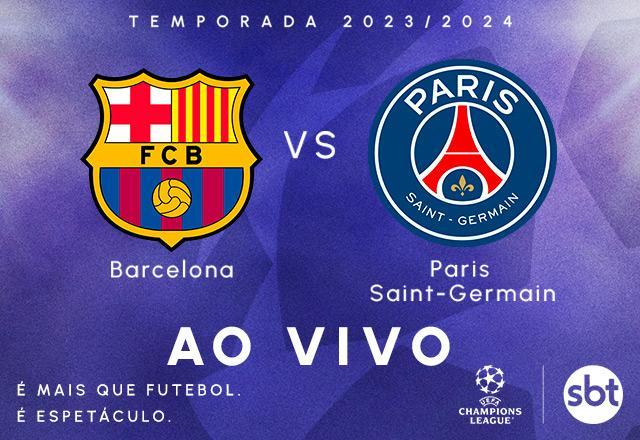 Ao vivo: assista Barcelona x PSG pelas quartas da Champions League