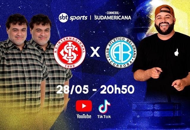 SBT Sports terá transmissão descontraída de Inter x Belgrano pela Sul-Americana