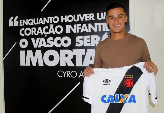 Coutinho fecha acordo com Vasco por empréstimo de um ano